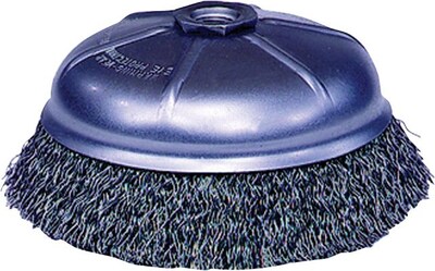 Weiler® Crimped Wire Cup Brushes, 3 in, Steel