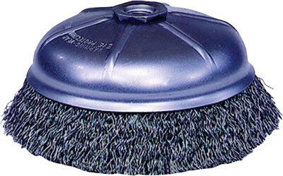 Weiler® Crimped Wire Cup Brushes, 4 in, Steel (804-14036)