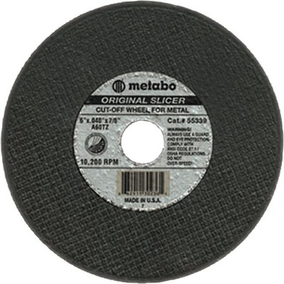 Metabo ORIGINAL SLICER Cutting Wheels, 60 Grit, 4-1/2