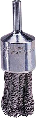 Weiler® Hollow-End Knot Wire End Brushes 3/4, Steel