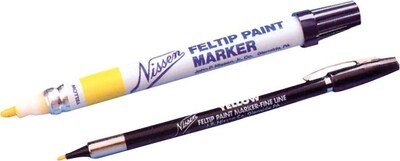Nissen® 1/8 in Standard Fiber Tip Feltip Paint Marker, Yellow