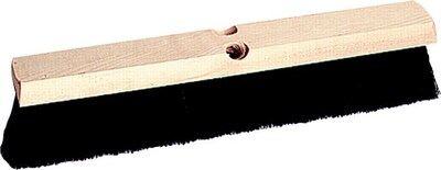 Weiler® Hardwood Handle Black Tampico Bristle Medium Sweep Brush, 24