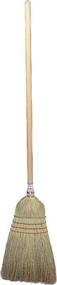 Weiler 804-44008 57 Corn/Fiber Bristle Upright Broom; 6/Carton