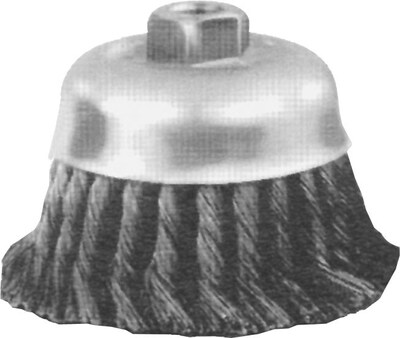 Advance® Brush Standard Twist Single Row Cup Brushes, 4 in X .63 X 1 1/4