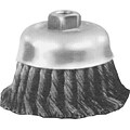 Advance® Brush Standard Twist Single Row Cup Brushes, 4 in X .63 X 1 1/4