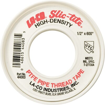 Markal® Slic-Tite® PTFE Thread Tapes, White, 300 X 1/2 in