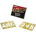 C.H. Hanson® Brass Stencil Letter & Number Sets, 2 in, 77 PC