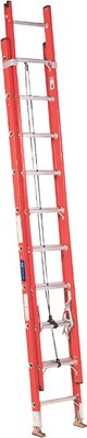 Louisville Ladders FE3200 Series Fiberglass Channel Extension Ladders, 20 ft