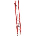 Louisville Ladders FE3200 Series Fiberglass Channel Extension Ladders, 24 ft