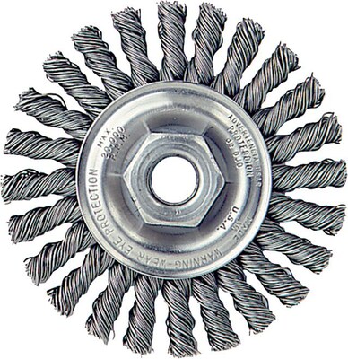 Weiler® Dualife® Cable Twist Knot Wire Wheels, Steel