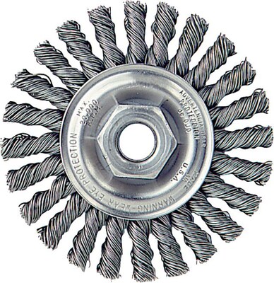 Weiler® Dualife® Cable Twist Knot Wire Wheels, Steel