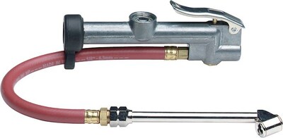 Plews™Deluxe Inflator Gauges, 12 in. Hose, Dual Foot Chuck