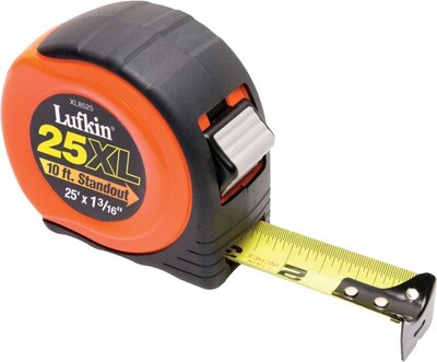 Lufkin® 800 Series Xtra-Wide Power Return Tapes, 25ft Blade