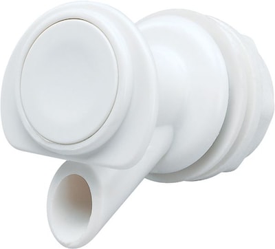 Igloo® Series 400 White Plastic Replacement Push-Button Spigot, Fits 1, 2, 3, 4 & 10 gal Coolers