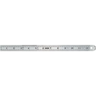 General® Industrial Precision Stainless Steel Rules, Flexible, 12 in