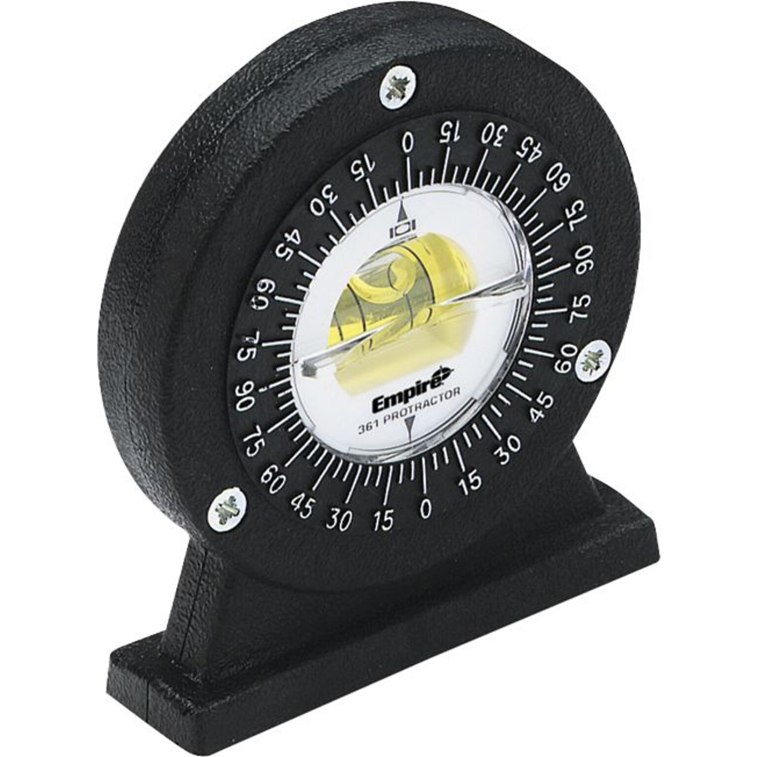 Empire® Small Angle Magnetic Protractor, Magnetic base and stand, 1.5 lb