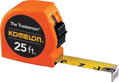 Komelon® Tradesman Measuring Tapes, 25ft Blade