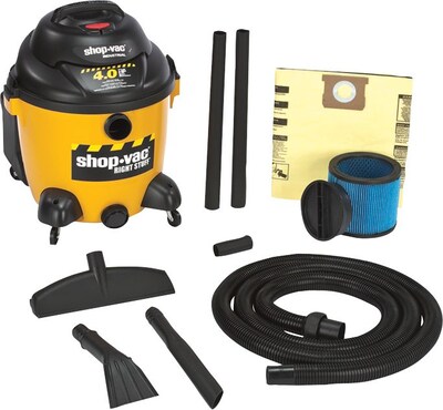 Right Stuff® 120 V 60 Hz 12 A 6.5 hp Industrial Wet/Dry Vacuum Cleaner; 18 gal Capacity, 195 cfm
