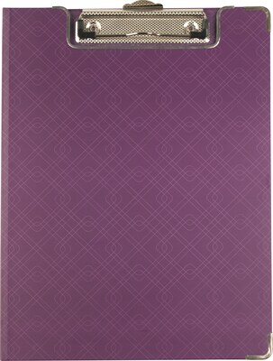 Sustainable Earth Clipfolio, Purple, Letter Size