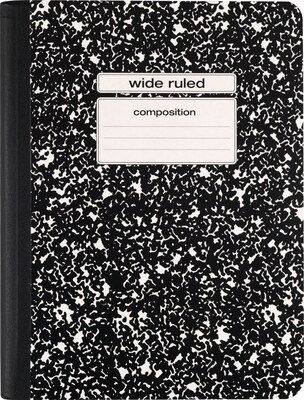 Staples® Composition Notebook, 9.75" x 7.5", Wide Ruled ...