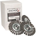Anchor Brand  Standard Twist Knot Wheel, Carbon Steel, Knot Wire Size 0.0230, 6 Diam.