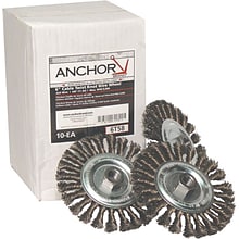 Anchor Brand  Standard Twist Knot Wheel, Carbon Steel, Knot Wire Size 0.0230, 6 Diam.