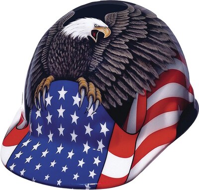 Fibre-Metal SuperEight® Hard Cap, 8 Point Ratchet, Spirit of America