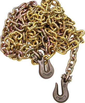 Peerless Grade 70 Transport Tiedown Chain Assemblies, Carbon Steel, 3/8 -20 