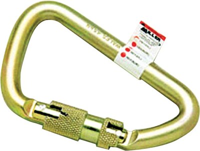 Miller® by Sperian Twist Lock Caribiners, Auto Lock, 1 Throat Opening