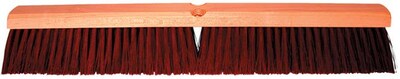 Magnolia B-60 Hardwood Handle Coarse Brown Plastic Bristle No. 22 Line Garage Brush