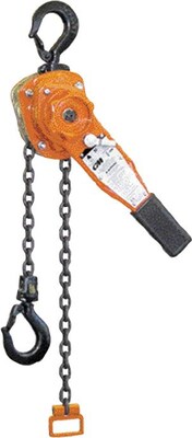 CM® Series 653 Lever Chain Hoist, 3/4 Ton Capacity, 10 Lift