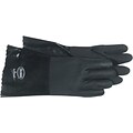 Boss® Jersey Lined Black PVC Coated Gloves, Gauntlet Style, Large