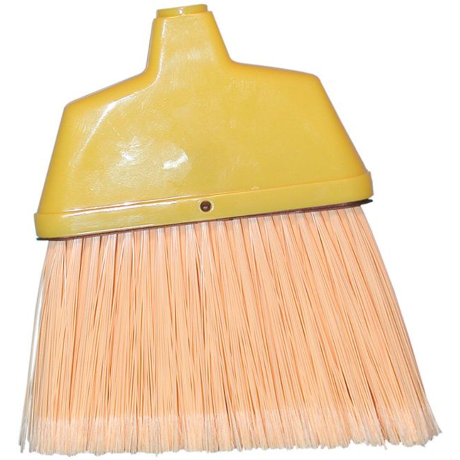 Magnolia Brush 455-463 48 Plastic Bristle Angle Broom; Flagged Cream