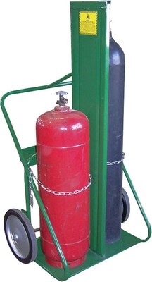 Saf-T-Cart™ Series 400 Cylinder Cart, 24 in Capacity, 62 in (H) x 35 in (W)