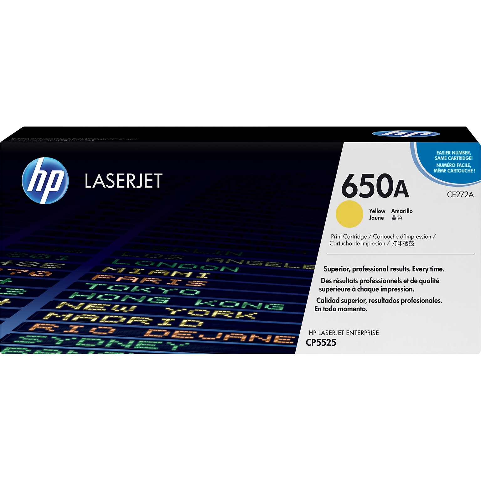 HP 650A Yellow Standard Yield Toner Cartridge (CE272A)