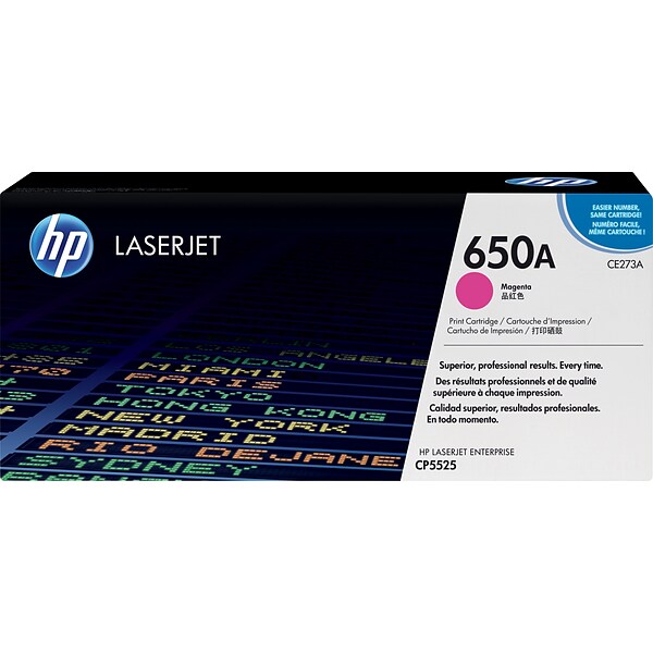 HP 650A Magenta Standard Yield Toner Cartridge (CE273A)