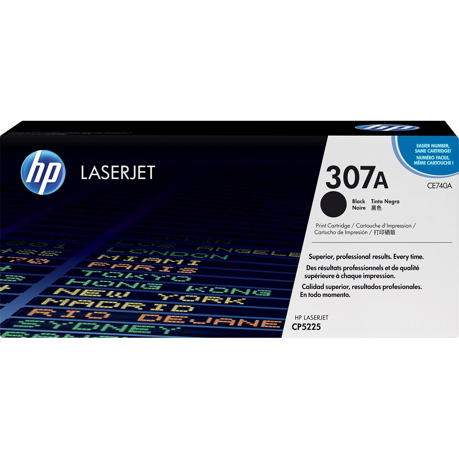 HP 307A Black Standard Yield Toner Cartridge (CE740A)
