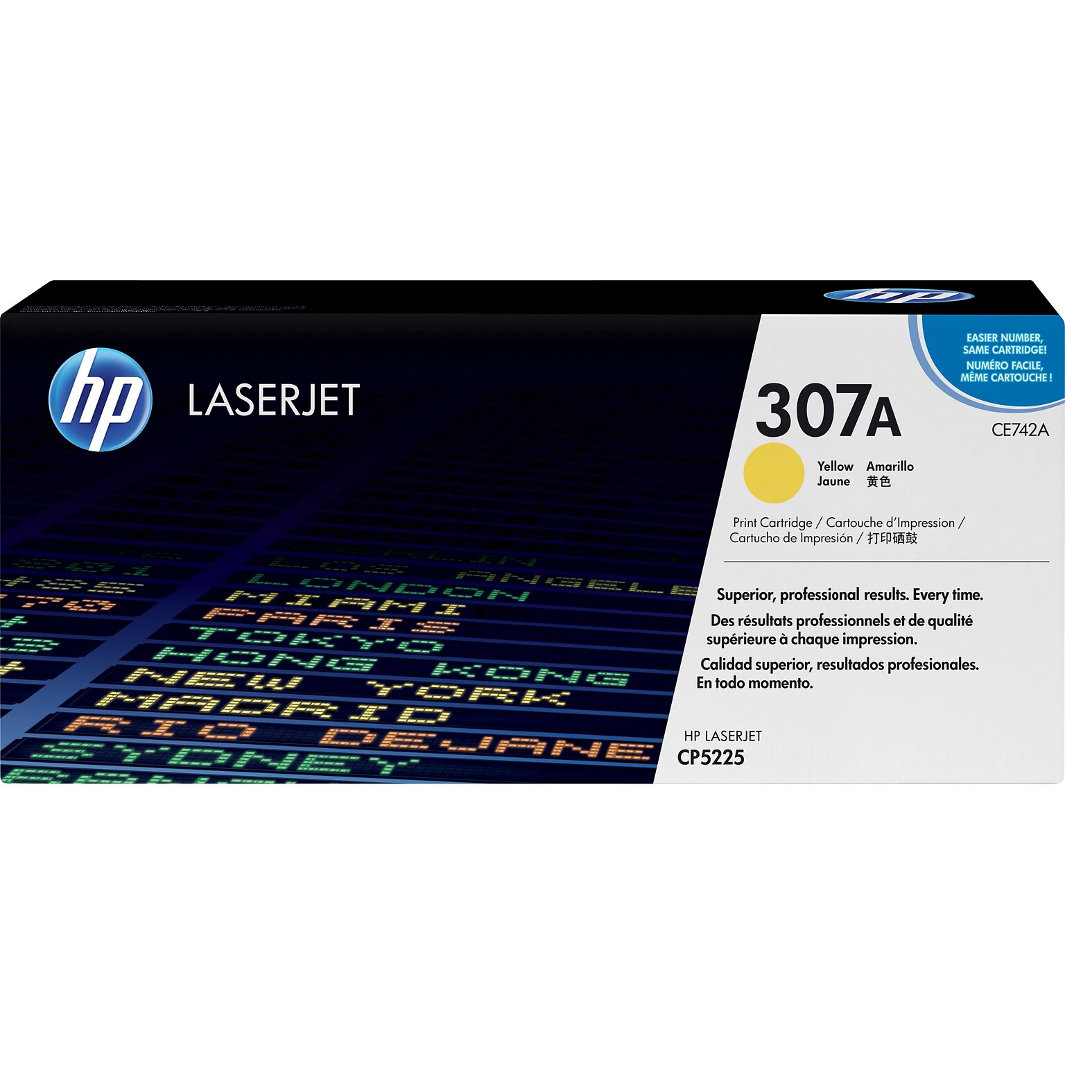 HP 307A Yellow Standard Yield Toner Cartridge (CE742A)