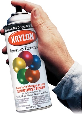 Krylon® Interior/Exterior Industrial Maintenance Paint, Cherry Red, Aerosol, 12 oz