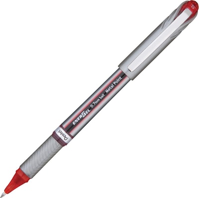 Pentel Energel NV Liquid Gel Pen, Medium Point, Red Ink (BL27-BX)