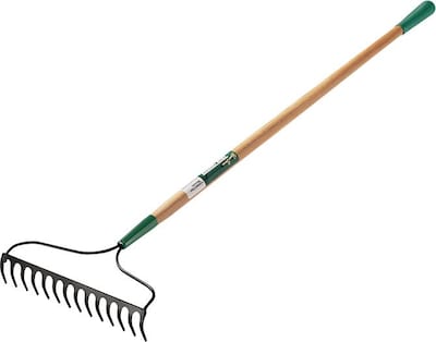 Jackson® Eagle Bow Garden Rake, Straight Blade, Curved 14 Tines