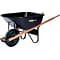 True Temper® Jackson® Steel Medium Duty Wheelbarrows, Black,  6 Cu.Ft.