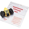 Allegro® Respirator Storage Bags with Zipper, 14 x 16
