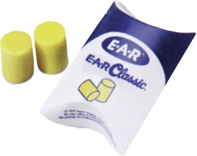 3M™ E-A-R™ Classic™ Foam Earplugs; Yellow, 29 dB, 1,000 Pair/BX