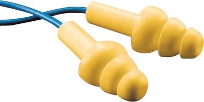 3M™ E-A-R™ Ultrafit® Metal Detectable Earplugs; Corded, Blue, 25dB, 100/Box