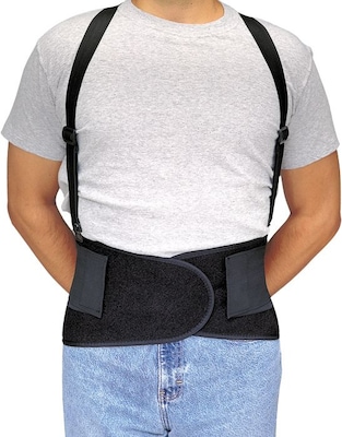 Allegro® Economy Belts, Black, Back Support, Large