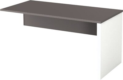 Bestar® Connexion Collection in Sandstone and Slate, Return Table