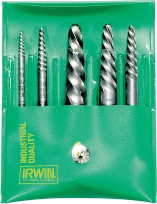 Irwin® Hanson® Spiral Screw Extractor Set, EX1-EX6, 6 Sizes