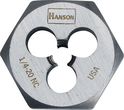 Irwin® Hanson® High Carbon Steel Hexagon Dies, 1/2-13