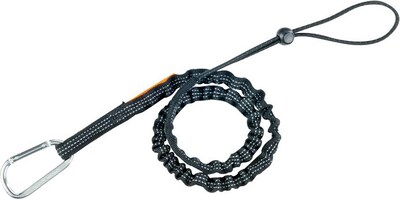 Ergodyne Squids® 3100 Single Carabiner Tool Lanyard, Black